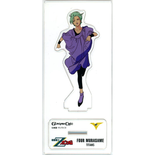 Four Murasame Mobile Suit Zeta Gundam Model Sheet Acrylic Stand GUNDAM Cafe Ltd [USED]