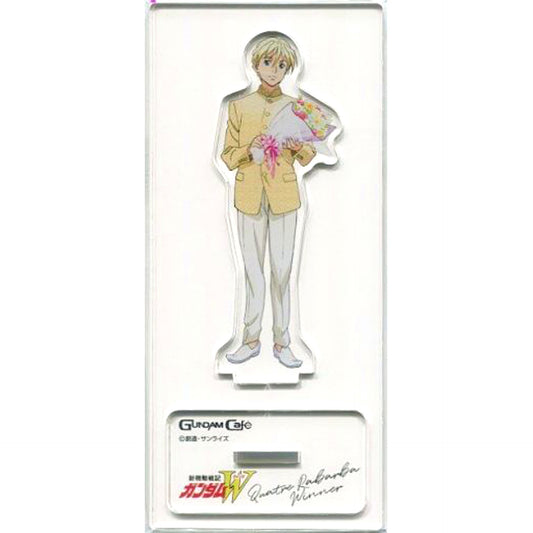 Quatre Raberba Winner MODEL SHEET Mobile Suit Gundam Wing Gundam Cafe Limited Acrylic Stand [USED]