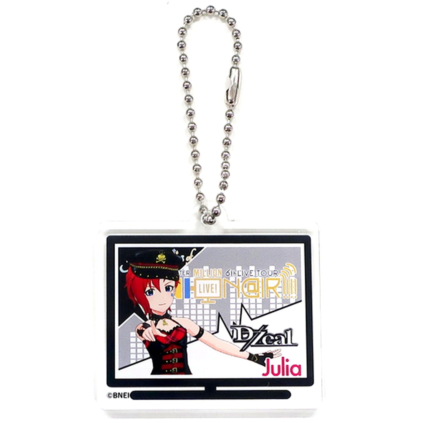Julia THE IDOLM@STER MILLION LIVE! Trading Acrylic Keychain Fairy Stars 6thLIVE TOUR Commemorative Exhibition Memories of UNI-ON@IR!!!! [USED]