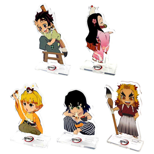 Set of 5 Demon Slayer: Kimetsu no Yaiba x ufotable cafe 2020 New Year Event Acrylic Stand [USED]