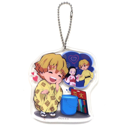 Zenitsu Agatsuma Demon Slayer ufotable cafe Summer Festival Event Acrylic Charm [USED]