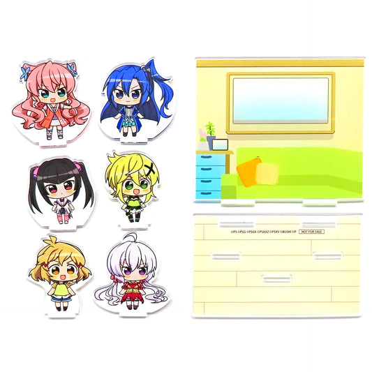 Group Senki Zessho Symphogear XD UNLIMITED Acrylic Diorama Stand WEB Kuji Zwei Lottery Purchase Bonus [USED]