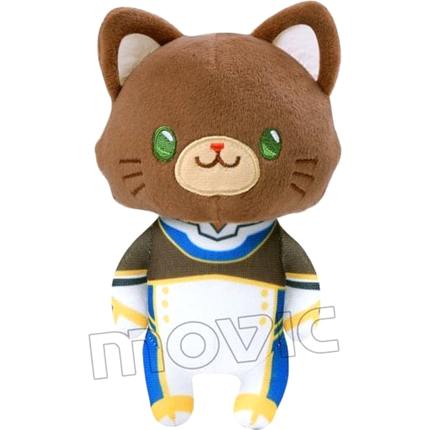 Code Geass Lelouch of the Re;surrection Suzaku Kururugi withCAT Plush Keychain with Eye Mask Keychains [USED]