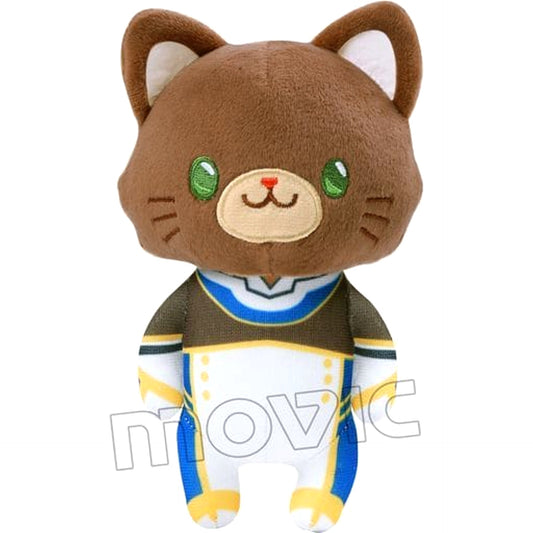 Code Geass Lelouch of the Re;surrection Suzaku Kururugi withCAT Plush Keychain with Eye Mask Keychains [USED]