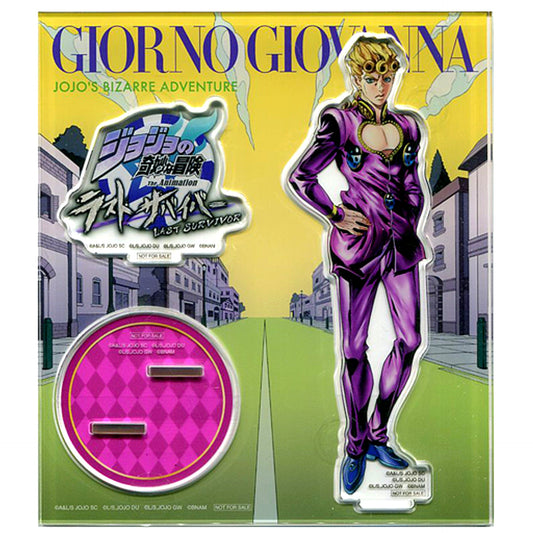 Giorno Giovanna Key Visual Acrylic Stand JoJo's Bizarre Adventure Last Survivor Launch Campaign Point Exchange Prize [USED]