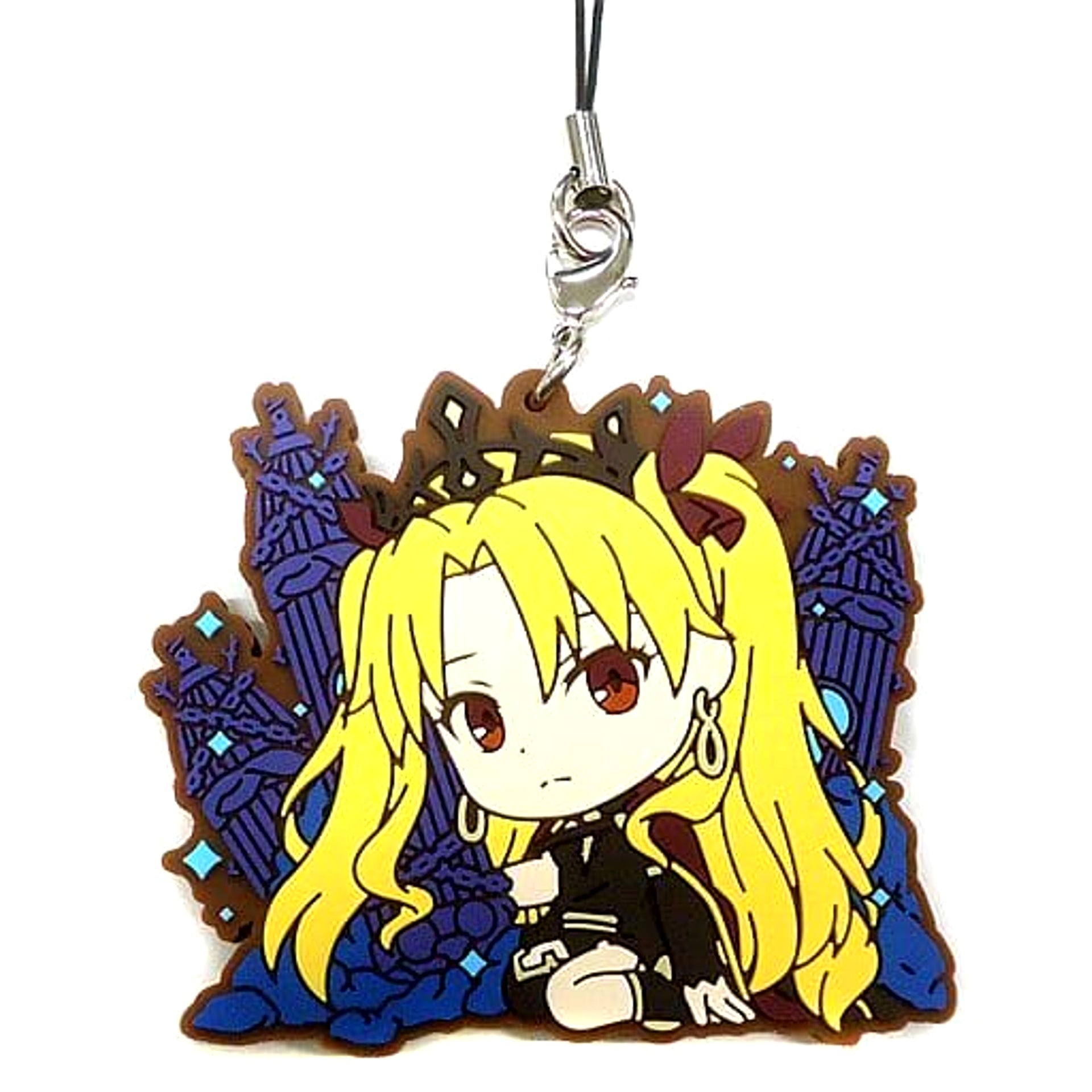 Fate/Grand Order: Absolute Demonic Front - Babylonia Ereshkigal Ichiban Kuji Rubber Charm Kyunchara Illustrations Prize E Keychains [USED]