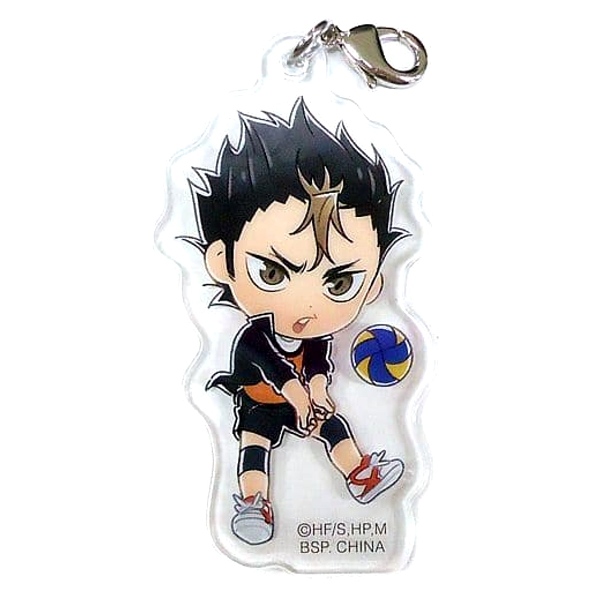 Haikyu!! To The Top Yu Nishinoya Ichiban Kuji Tsuwamono Shuugou! Karasuno Acrylic Charm Kyunchara Illustrations Prize H Charm [USED]