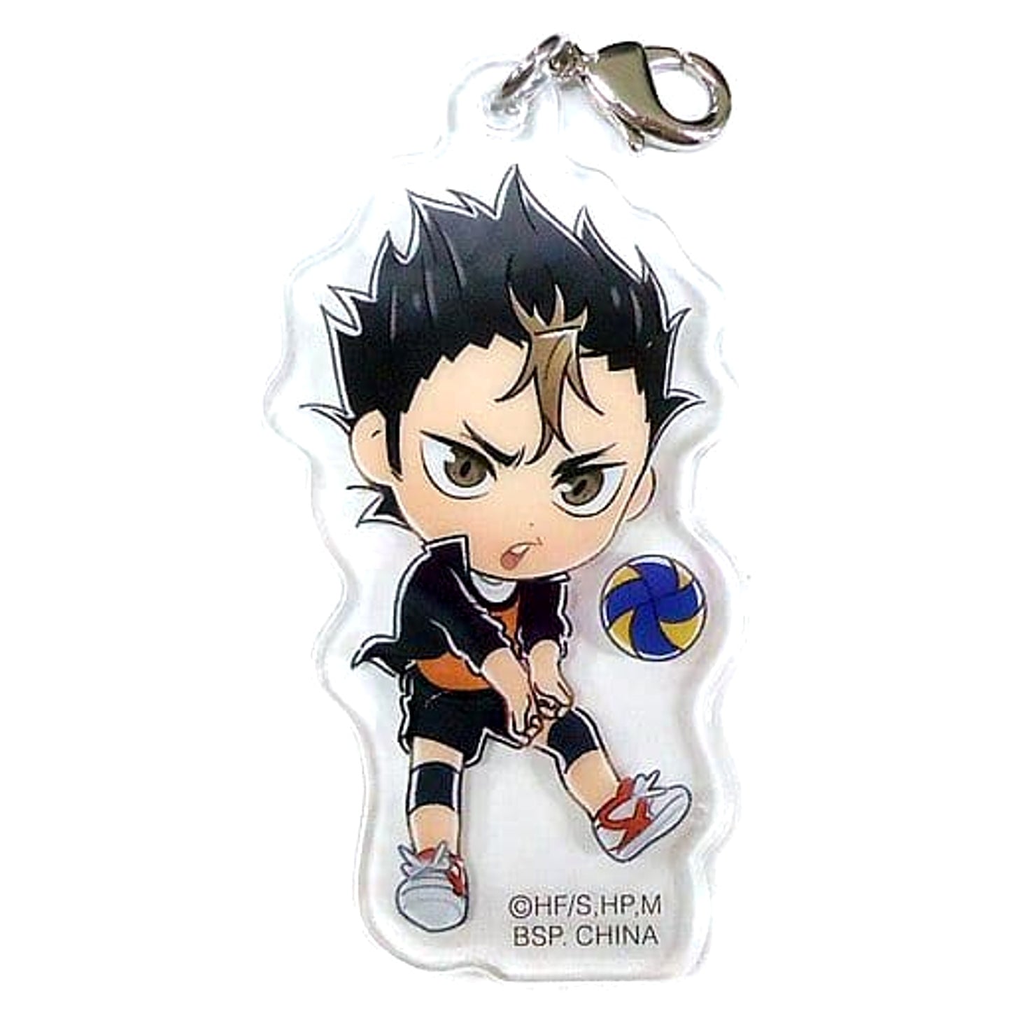 Haikyu!! To The Top Yu Nishinoya Ichiban Kuji Tsuwamono Shuugou! Karasuno Acrylic Charm Kyunchara Illustrations Prize H Charm [USED]