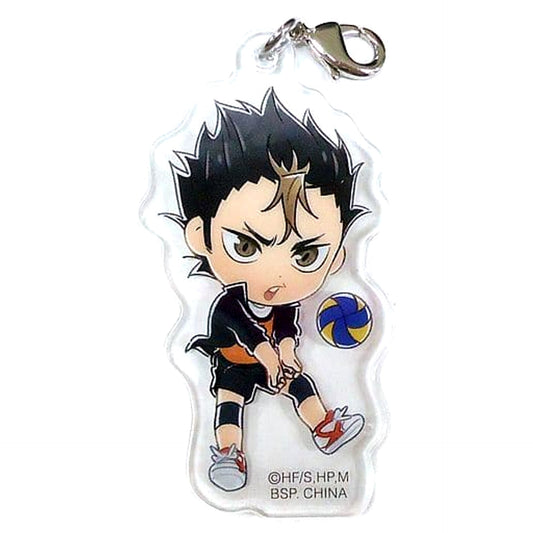 Haikyu!! To The Top Yu Nishinoya Ichiban Kuji Tsuwamono Shuugou! Karasuno Acrylic Charm Kyunchara Illustrations Prize H Charm [USED]