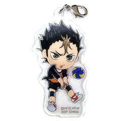 Haikyu!! To The Top Yu Nishinoya Ichiban Kuji Tsuwamono Shuugou! Karasuno Acrylic Charm Kyunchara Illustrations Prize H Charm [USED]
