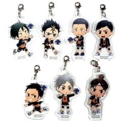 Haikyu!! To The Top Tadashi Yamaguchi & Others All 7 Types Set Ichiban Kuji Tsuwamono Shuugou! Karasuno Acrylic Charm Kyunchara Illustrations Prize H Charm [USED]