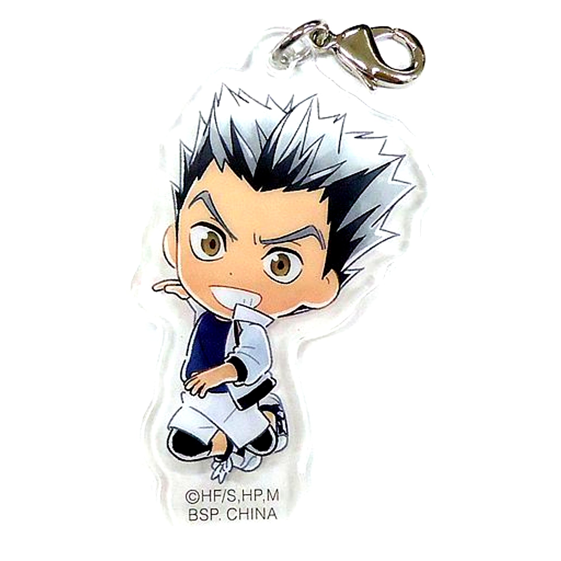Kotaro Bokuto Rival School Acrylic Charm Kyun Chara Illustrations Ichiban Kuji Haikyu TO THE TOP Gathering of Strong Ones Prize I [USED]