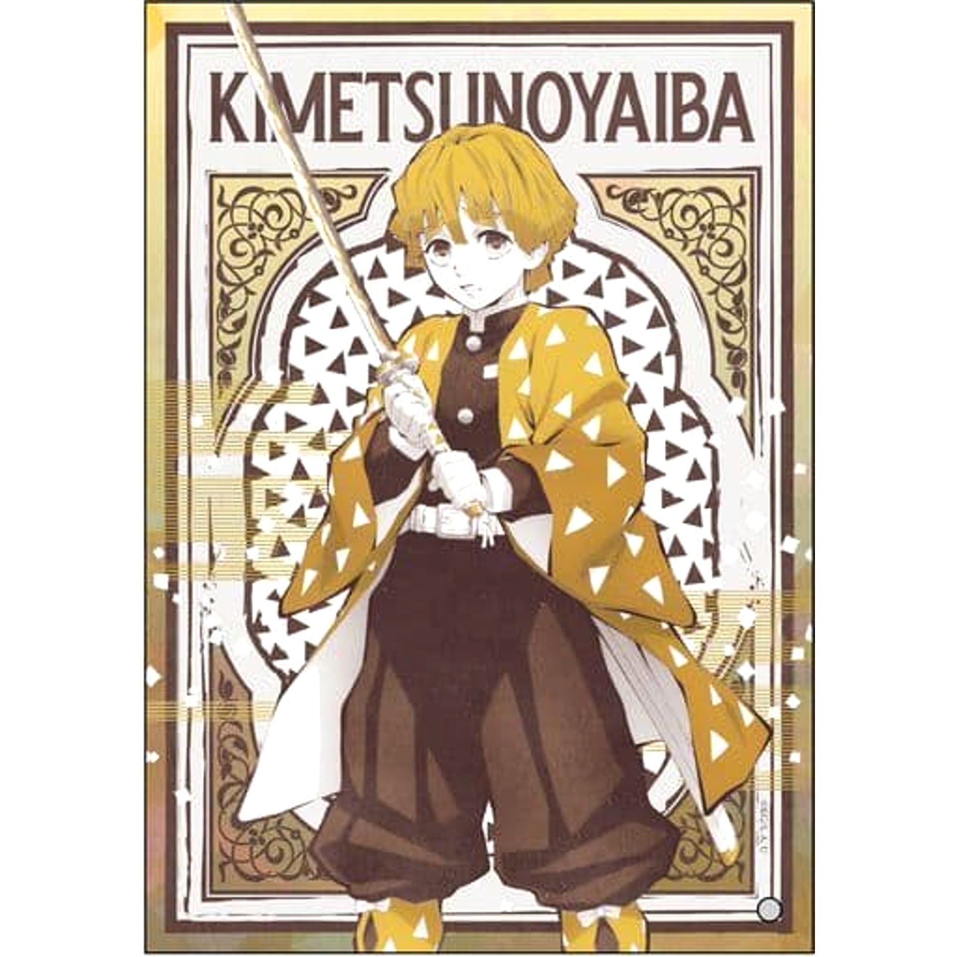 Demon Slayer: Kimetsu no Yaiba Zenitsu Agatsuma Mini Acrylic Art Acrylic Stands [USED]