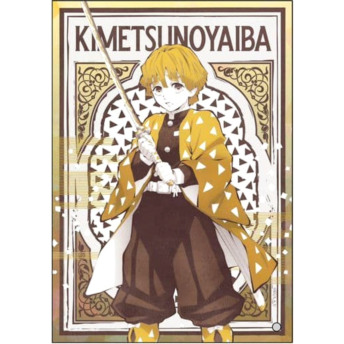 Demon Slayer: Kimetsu no Yaiba Zenitsu Agatsuma Mini Acrylic Art Acrylic Stands [USED]