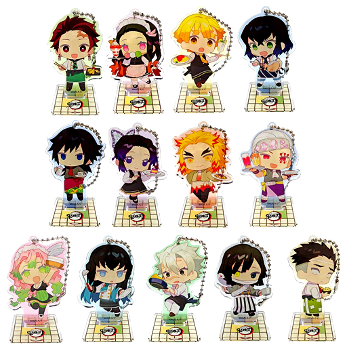 Set of 13 Demon Slayer x SWEETS PARADISE Trading Acrylic Stand [USED]