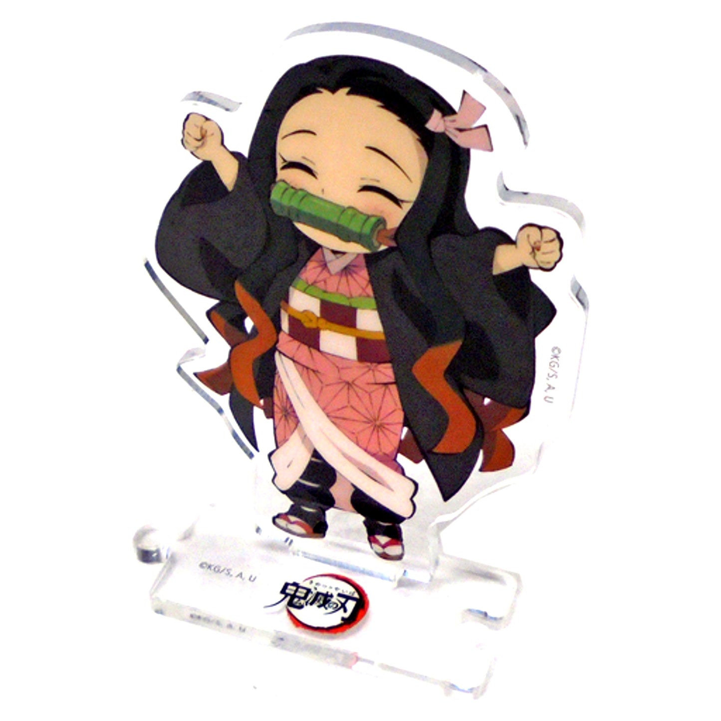 Nezuko Kamado - Both Hands Raised Demon Slayer: Kimetsu no Yaiba Character Emaki Cafe in ufotable Cafe Connecting Random Acrylic Stand 1st Term [USED]