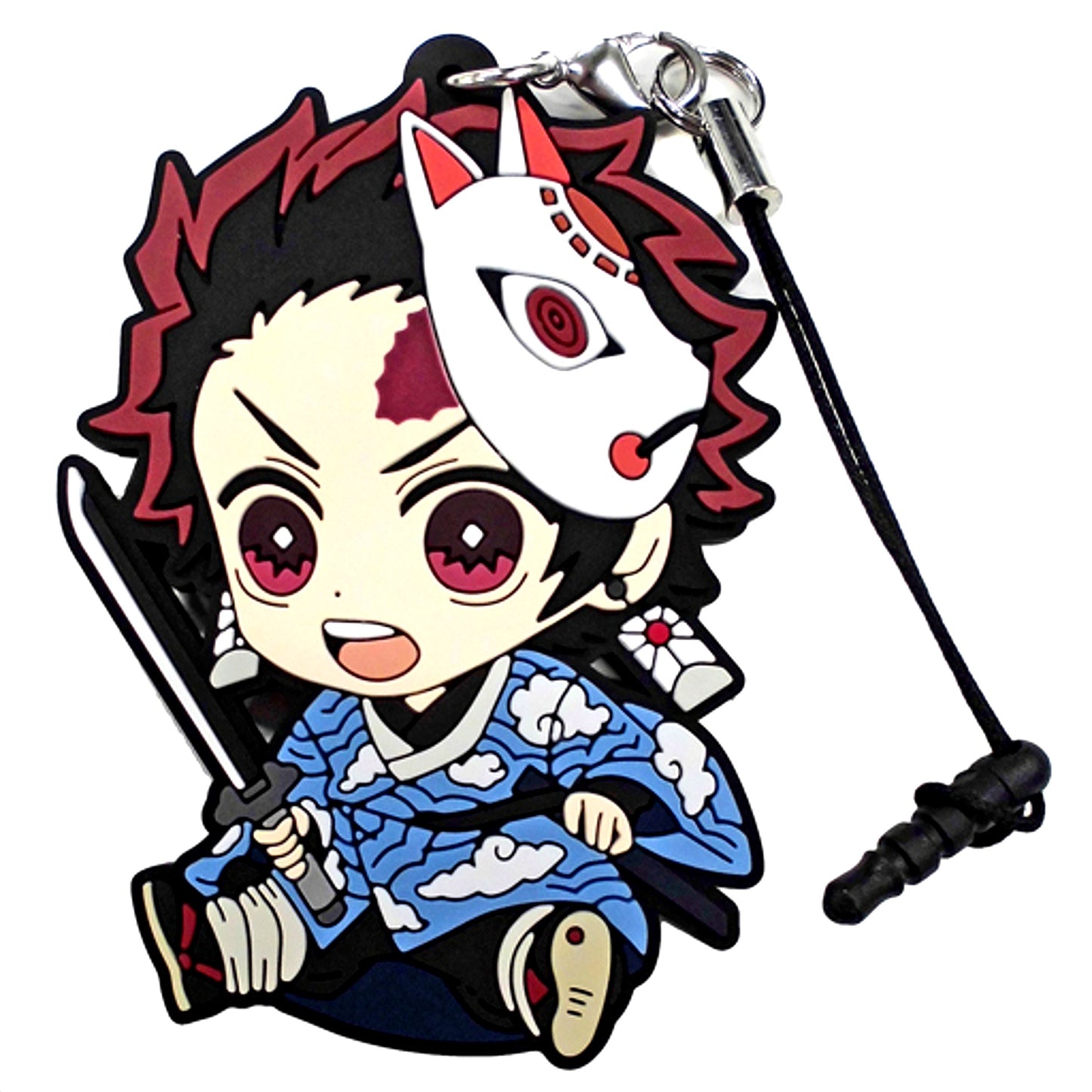 Tanjiro Kamado Bonus Ver. Demon Slayer Kimetsu no Yaiba Petanko Trading Rubber Strap Sweets Paradise Box Purchase Bonus [USED]