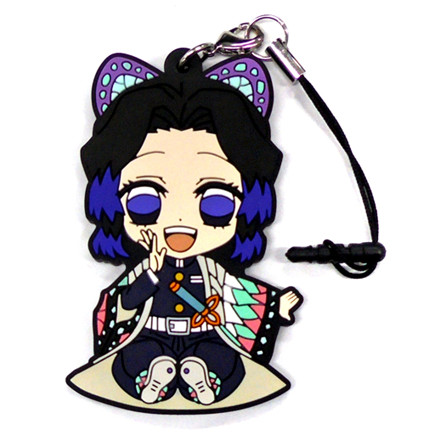 Shinobu Kocho Bonus Edition Demon Slayer Petanko Trading Rubber Strap Hashira Ver. Chugai Mining BOX Purchase Bonus [USED]
