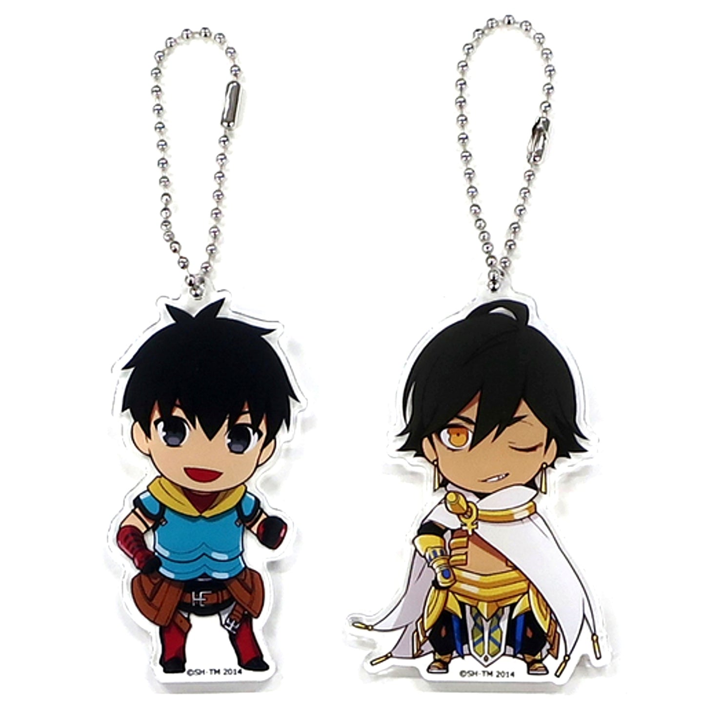 Set of 2 Rider & Archer Fate/Prototype Fragments of Sky Silver Acrylic Charm Set Drama CD OST 4 Bonus ANIPLEX+ [USED]
