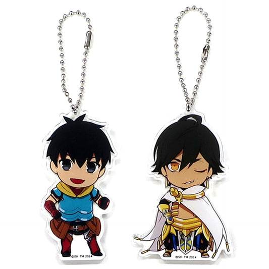 Set of 2 Rider & Archer Fate/Prototype Fragments of Sky Silver Acrylic Charm Set Drama CD OST 4 Bonus ANIPLEX+ [USED]