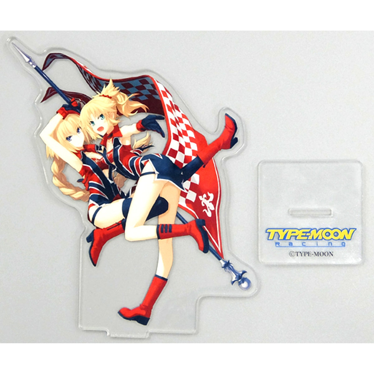 Jeanne d'Arc & Mordred Acrylic Stand Fate/TYPE-MOON Racing Tokyo Game Show 2019 Goods [USED]