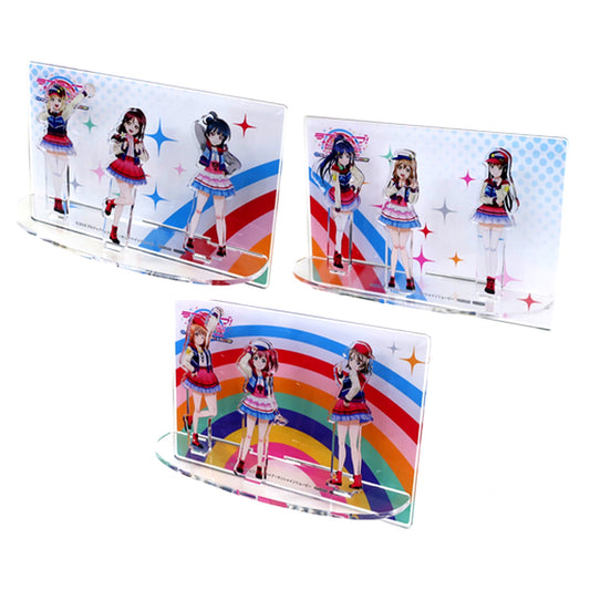 Set of 3 Aqours Acrylic Dioramas AmiAmi Purchase Bonus for Blu-ray Love Live! Sunshine!! The School Idol Movie Over the Rainbow Special Limited Edition [USED]