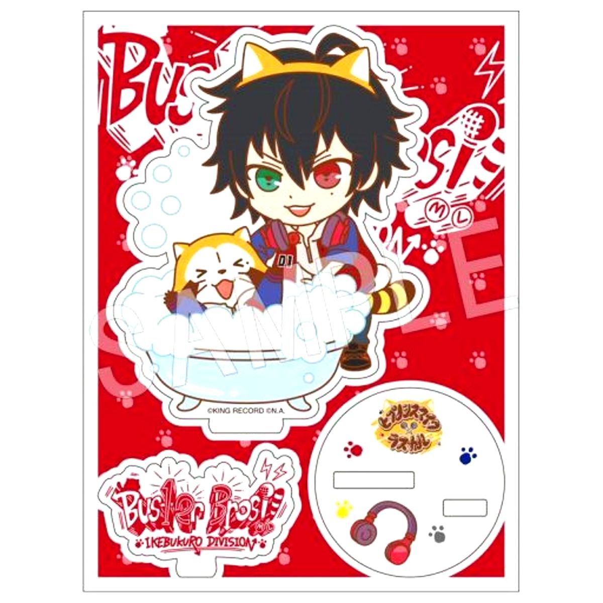 Ichiro Yamada Hypnosis Mic: Division Rap Battle x Rascal the Raccoon Trading Acrylic Stand [USED]