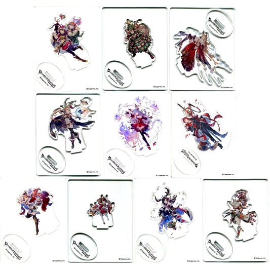 Set of 10 Granblue Fantasy Granblue Fantasy Fes 2019 Christmas Character Acrylic Stand [USED]