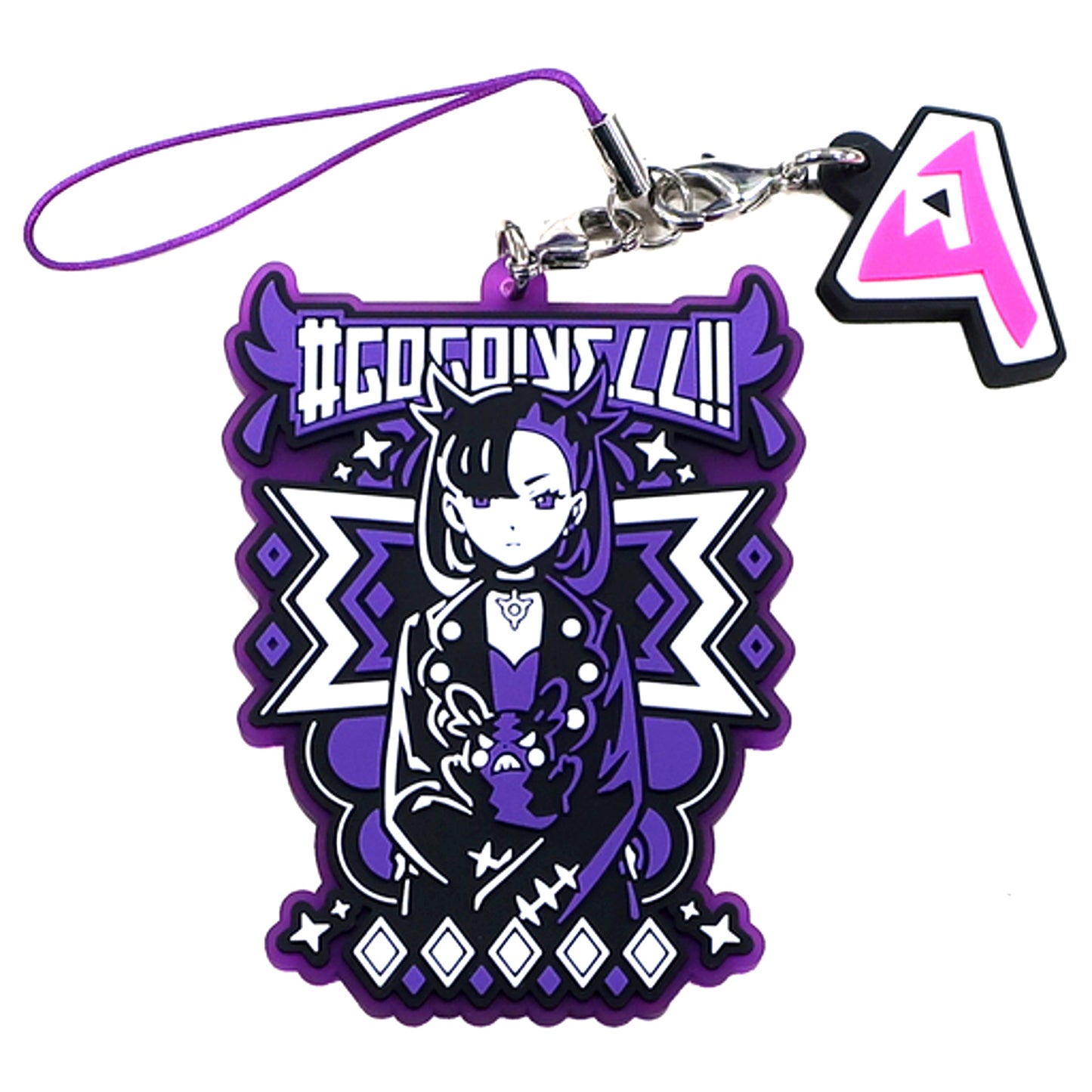 Marnie & Morpeko Hangry Mode Pokemon Rubber Strap Collection GOGO!YELL!! Pokemon Center Limited [USED]