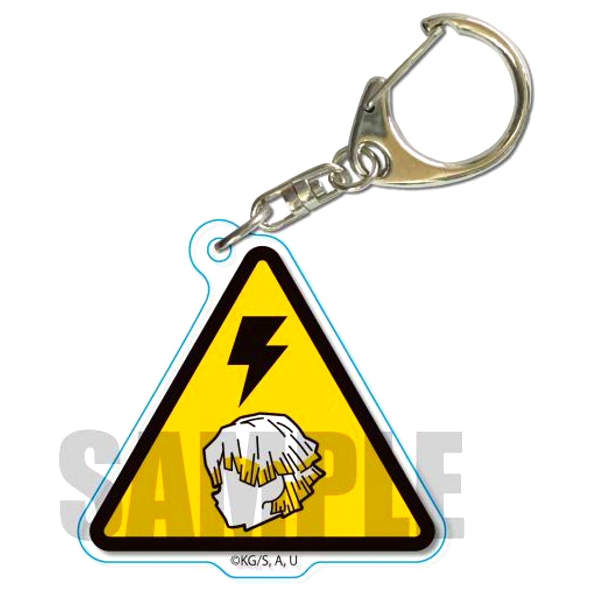 Zenitsu Agatsuma Demon Slayer Signboard Style Keychain [USED]