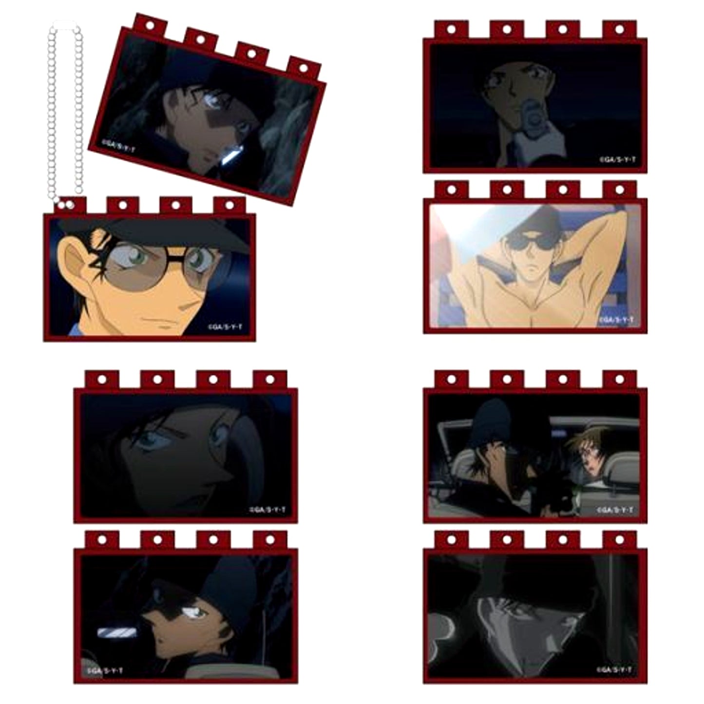Set of 8 Detective Conan Anime Block Full of Akai Collection [USED]