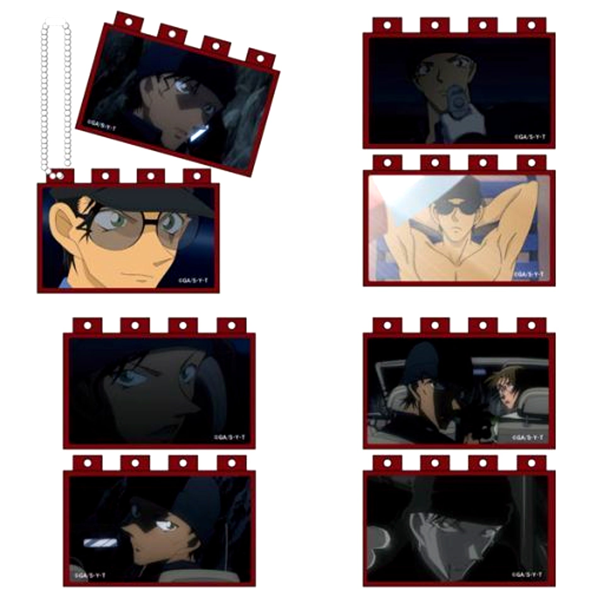 Set of 8 Detective Conan Anime Block Full of Akai Collection [USED]