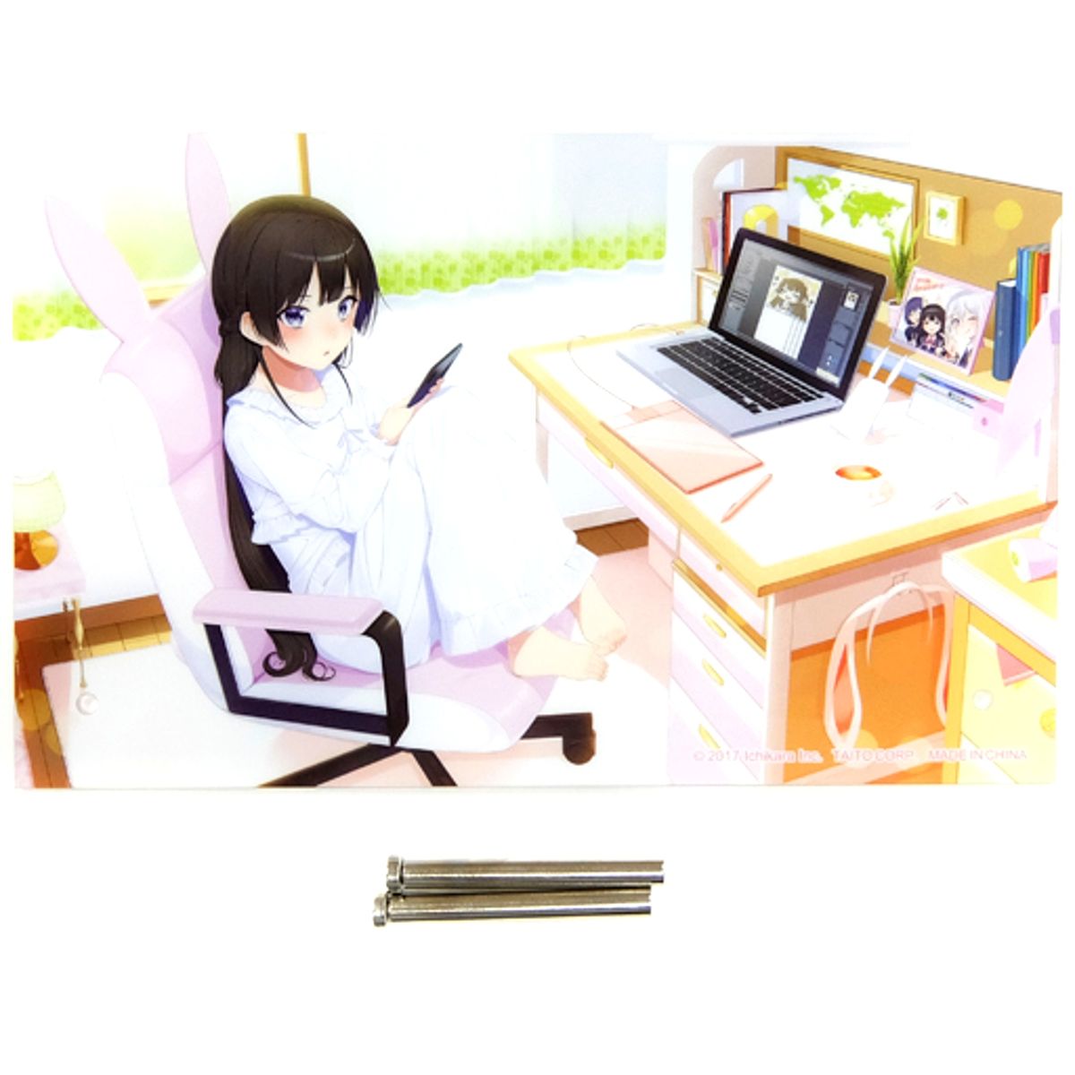 Tsukino Mito Nijisanji Original Illustration Acrylic Art Plate A Virtual Youtuber [USED]