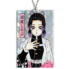 Demon Slayer: Kimetsu no Yaiba Shinobu Kocho Glitter Acrylic Keychain Collection Keychains [USED]