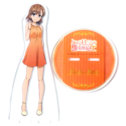 Mikoto Misaka Acrylic Stand Figure A Certain Scientific Railgun T Dash Store [USED]