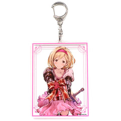 Granblue Fantasy Djeeta Acrylic Keychain HAPPY VALENTINE! & WHITE DAY! Yorozuya Siero Pop-up Shop in Marui Exclusive Keychains [USED]
