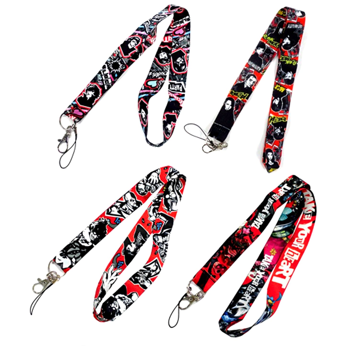Set of 4 Persona 5 The Royal Neck Strap Rakuten Collection Prize C [USED]
