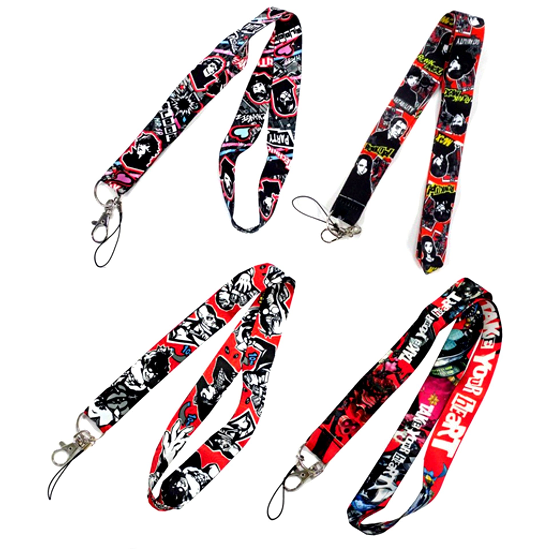 Set of 4 Persona 5 The Royal Neck Strap Rakuten Collection Prize C [USED]