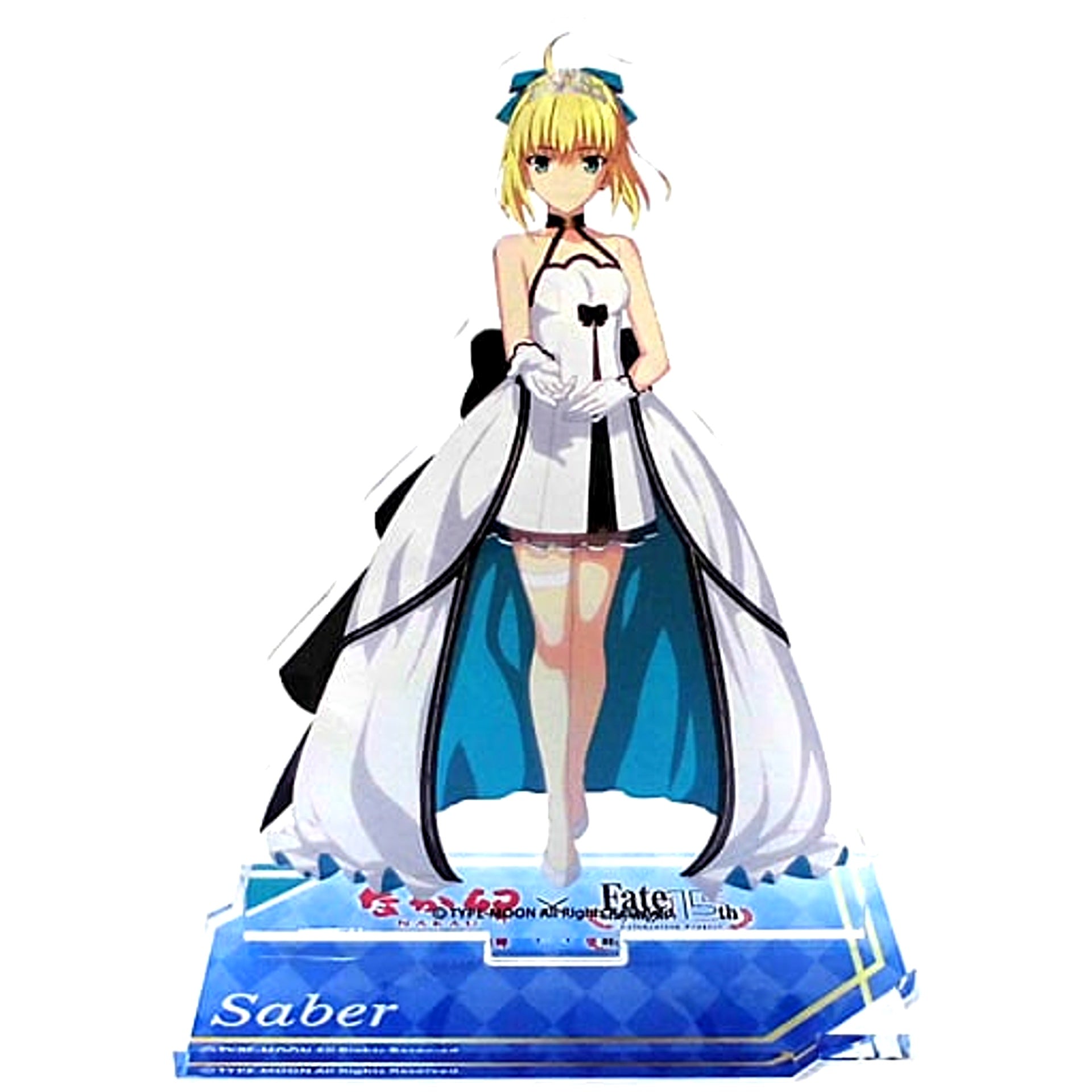 Saber Fate/stay night Life-size Acrylic Stand Naka-U 15th Celebration Project Zensho Net Store Limited [USED]