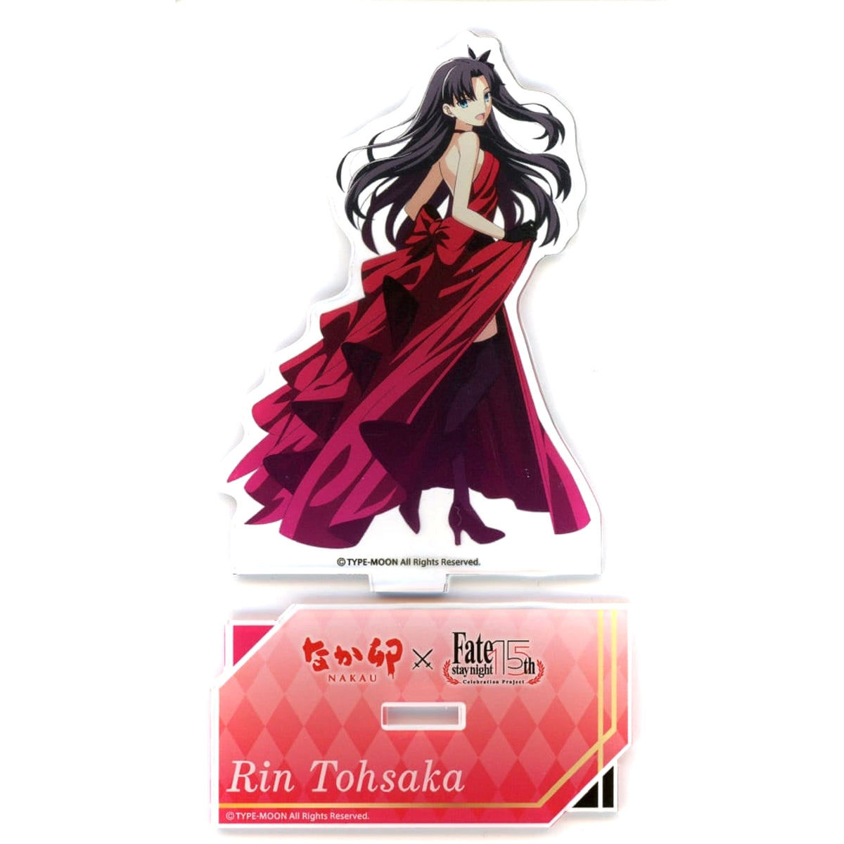 Fate/stay night Rin Tohsaka Natural Proportions Acrylic Stand Nakau x 15th Celebration Project Zensho Net Store Limited Acrylic Stands [USED]