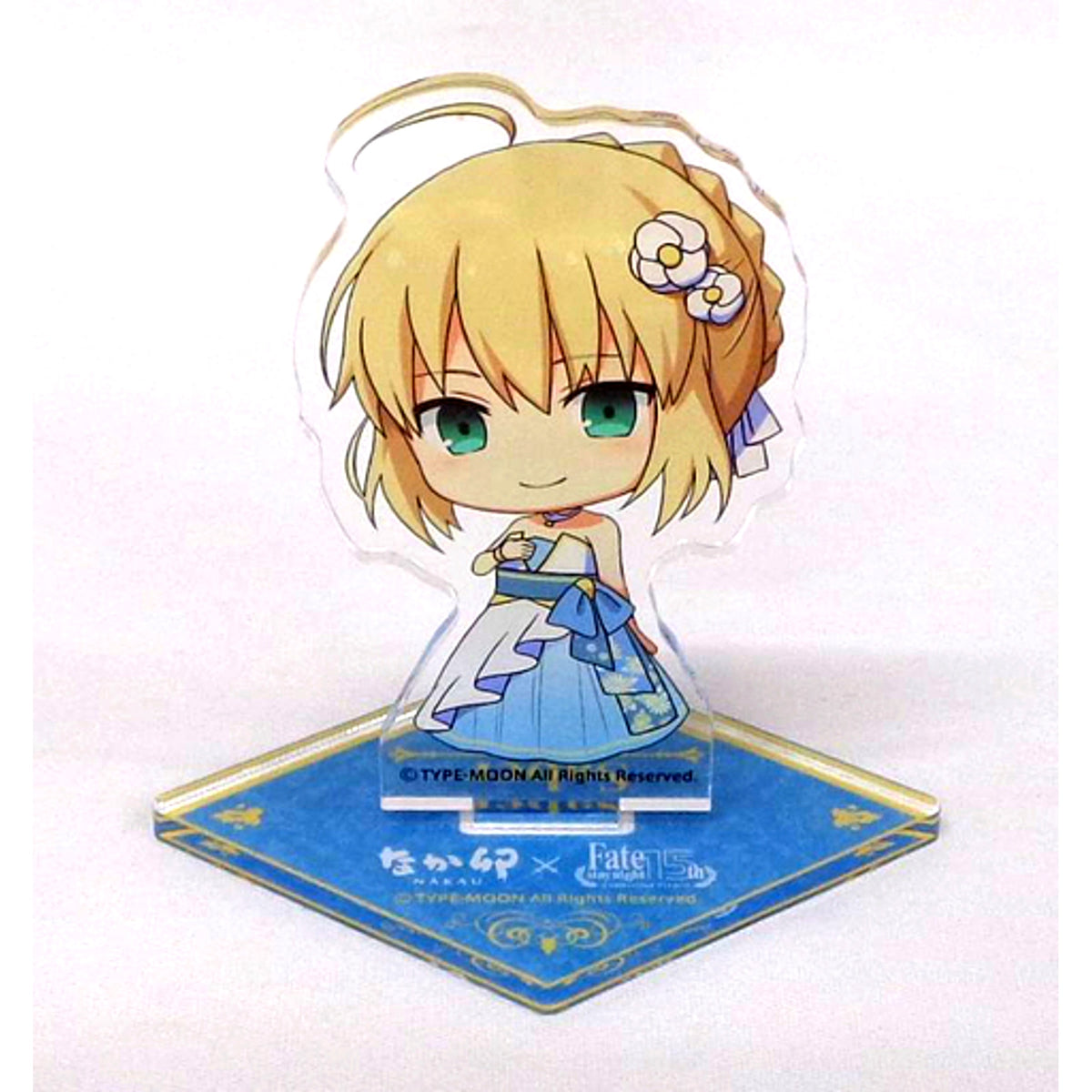 Saber Mini Character Fate/stay night 15th Celebration Project Acrylic Stand Nakau x Zensho Net Store Limited [USED]