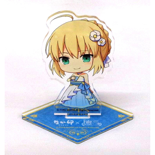 Saber Mini Character Fate/stay night 15th Celebration Project Acrylic Stand Nakau x Zensho Net Store Limited [USED]