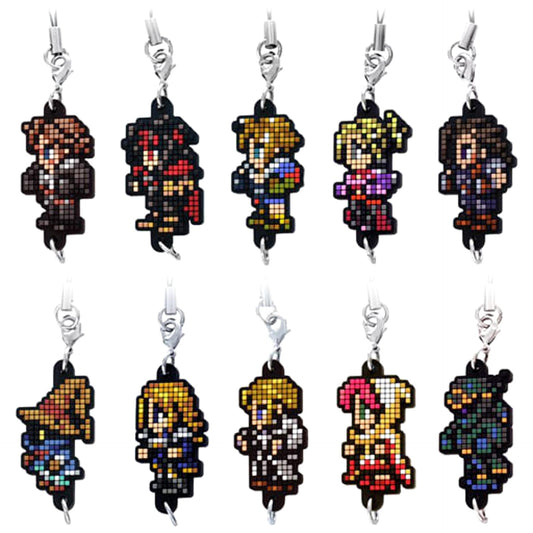 Squall Leonhart & Others Final Fantasy All 10 Types Set Dot Rubber Strap Vol.3 [USED]