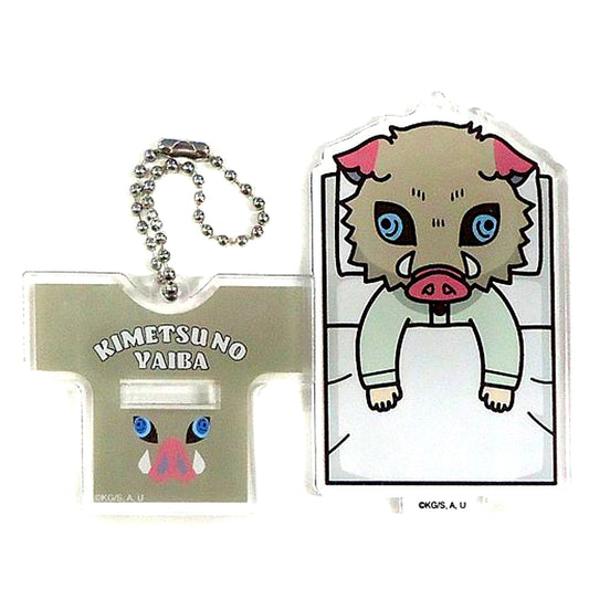 Inosuke Hashibira Demon Slayer Kimetsu no Yaiba x Avail Acrylic Stand Keychain Set of 2 [USED]