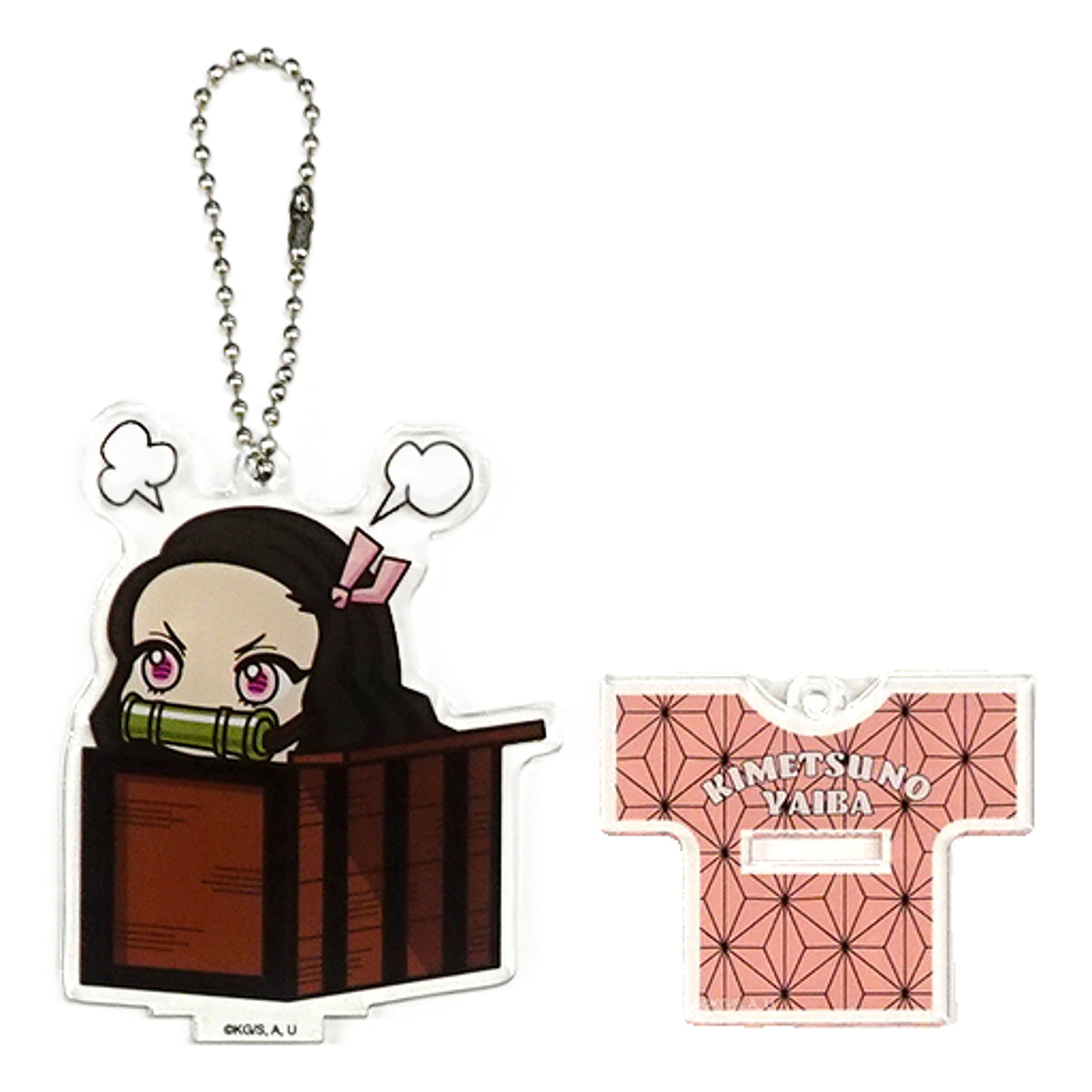 Nezuko Kamado Set of 2 Demon Slayer: Kimetsu no Yaiba X Avail Acrylic Stand Keychain [USED]