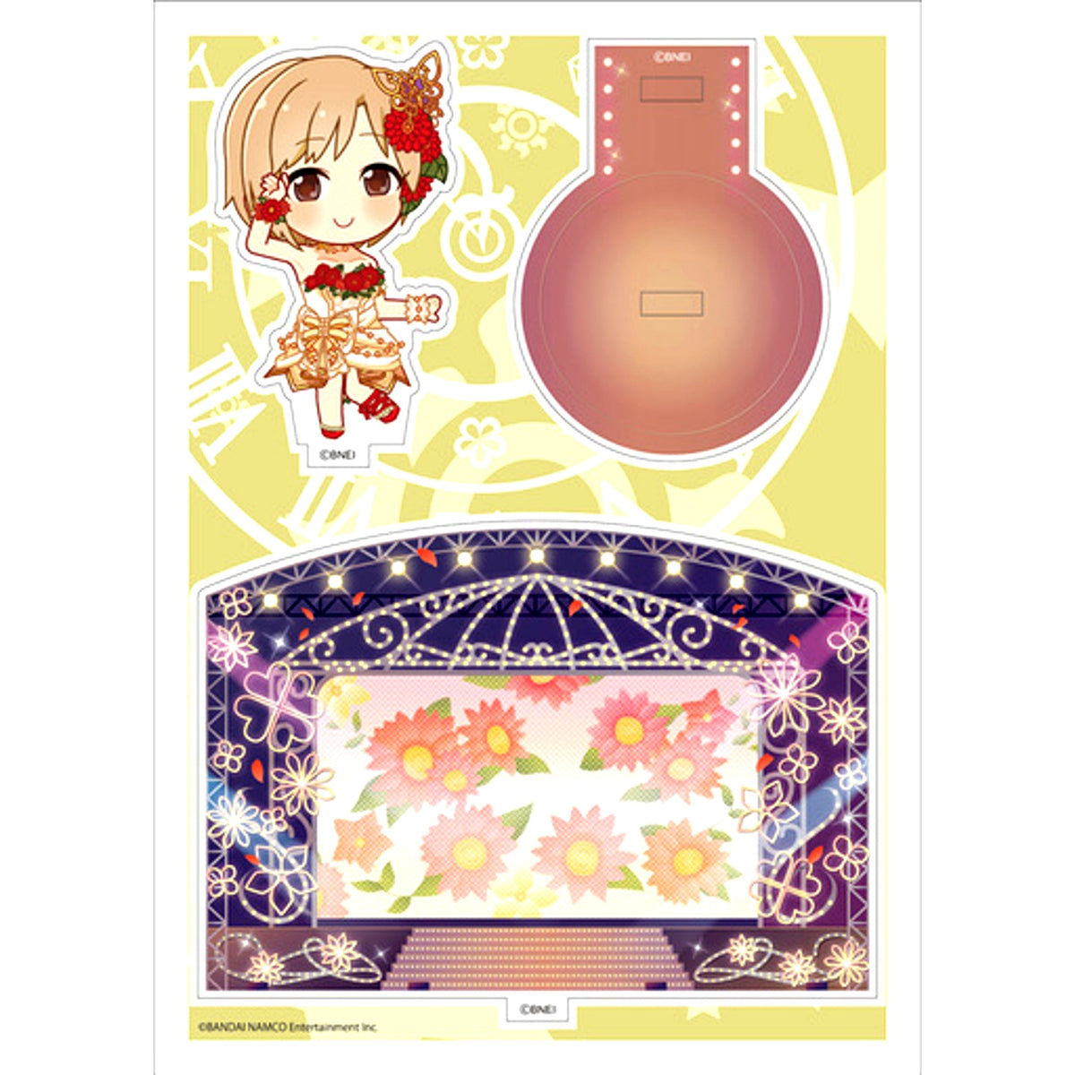 Yumi Aiba Idolmaster Cinderella Girls Acrylic Character Plate Puchi 15 [USED]