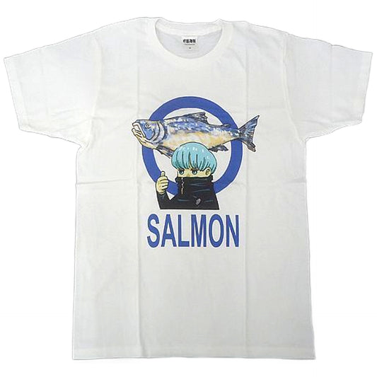 Toge Inumaki Jujutsu Kaisen Salmon T-Shirt White XL Size Campfire Limited Commemorative Project For Comics Exceeding 2 Million Copies: Crowdfunding Investment Benefits Character apparel [USED]