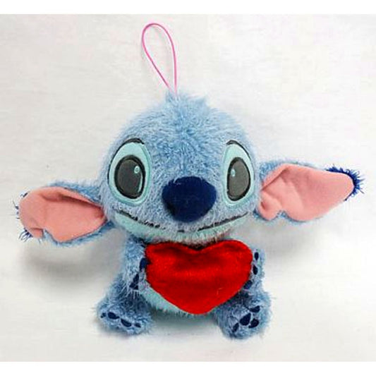 Stitch Disney Characters Chibi-zu Cute Size Big Group Heart Plush [USED]