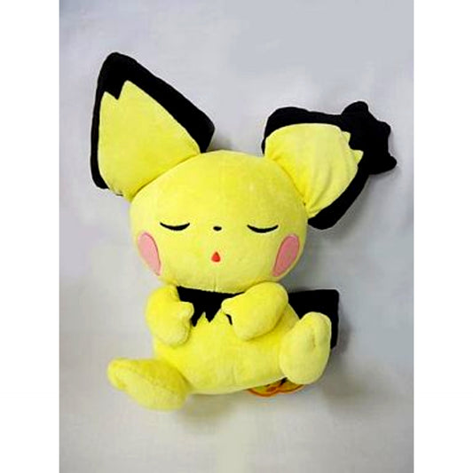 Napping Spiky-eared Pichu Life-size Plush Pokemon [USED]
