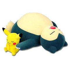 Snorlax and Sleeping Pikachu Plush Ichiban Kuji Pokemon Waku Waku Get Kuji Grassland Expedition Double Chance Campaign [USED]